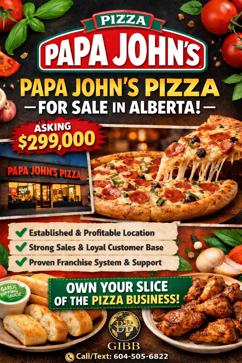 Own a Global Pizza Powerhouse in Alberta – Now Available for Acquisition